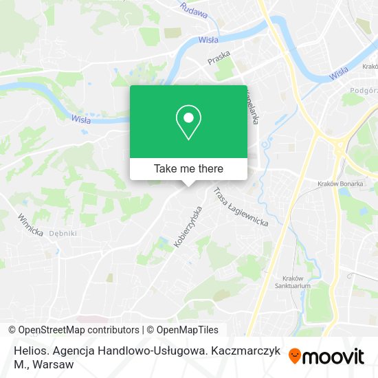 Helios. Agencja Handlowo-Usługowa. Kaczmarczyk M. map