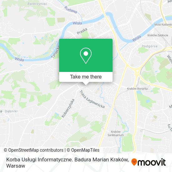 Korba Usługi Informatyczne. Badura Marian Kraków map