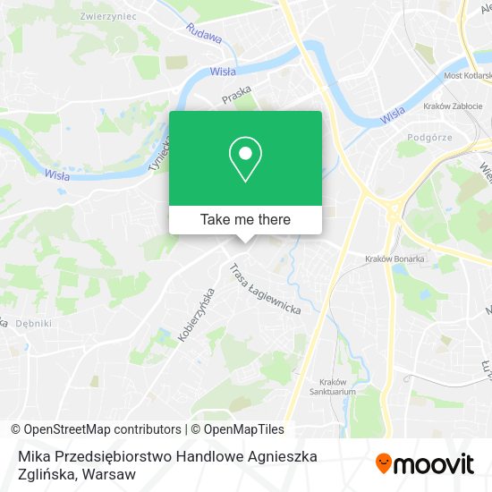 Mika Przedsiębiorstwo Handlowe Agnieszka Zglińska map