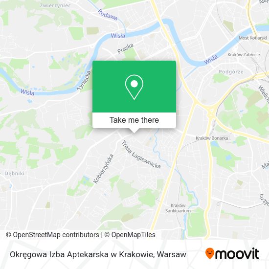 Okręgowa Izba Aptekarska w Krakowie map