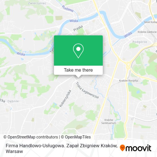 Firma Handlowo-Usługowa. Zapał Zbigniew Kraków map