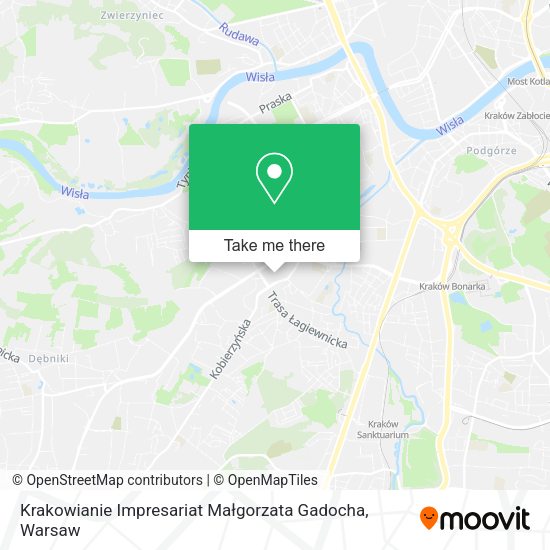 Krakowianie Impresariat Małgorzata Gadocha map