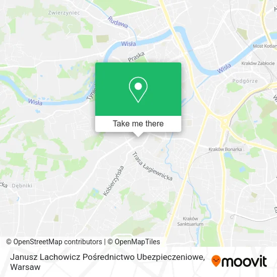 Janusz Lachowicz Pośrednictwo Ubezpieczeniowe map