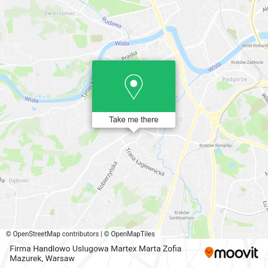 Карта Firma Handlowo Uslugowa Martex Marta Zofia Mazurek