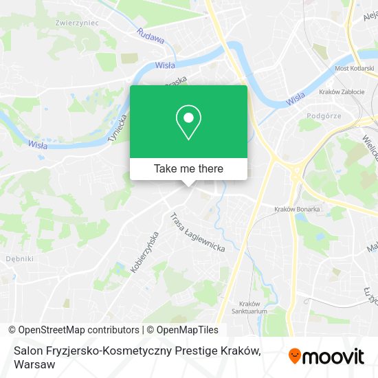 Salon Fryzjersko-Kosmetyczny Prestige Kraków map