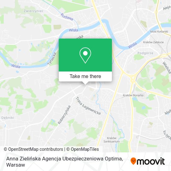 Anna Zielińska Agencja Ubezpieczeniowa Optima map