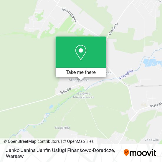 Janko Janina Janfin Usługi Finansowo-Doradcze map