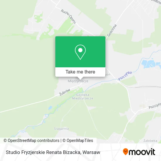 Studio Fryzjerskie Renata Bizacka map