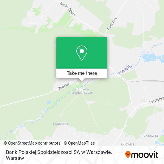 Bank Polskiej Spoldzielczosci SA w Warszawie map