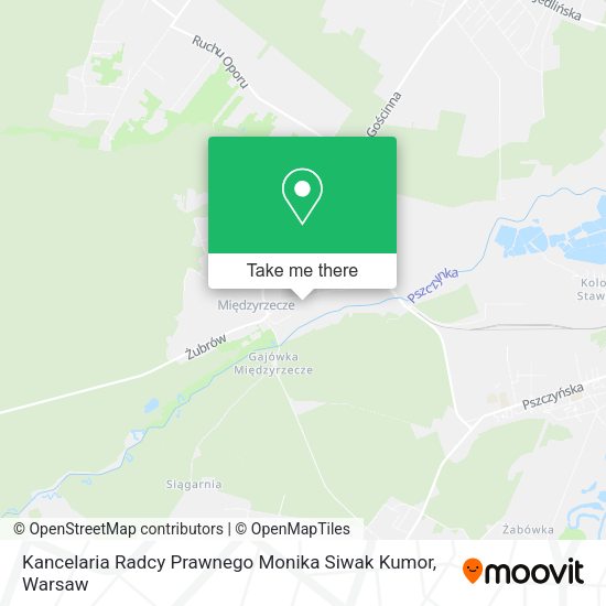 Kancelaria Radcy Prawnego Monika Siwak Kumor map