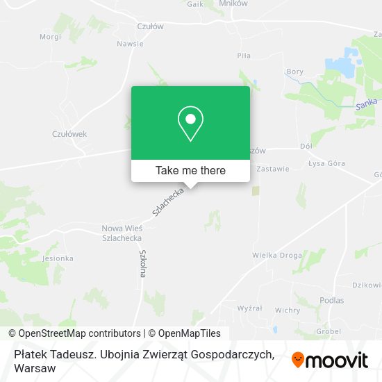 Płatek Tadeusz. Ubojnia Zwierząt Gospodarczych map