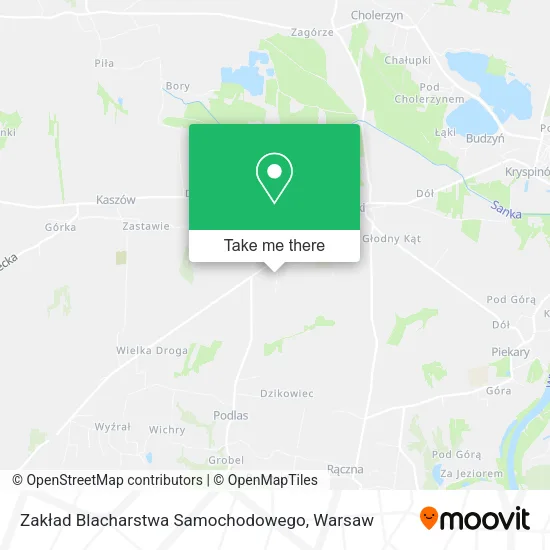 Карта Zakład Blacharstwa Samochodowego