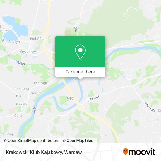 Krakowski Klub Kajakowy map