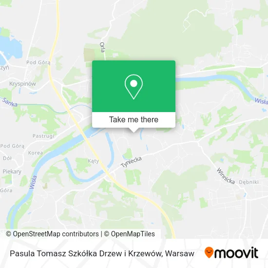 Карта Pasula Tomasz Szkółka Drzew i Krzewów