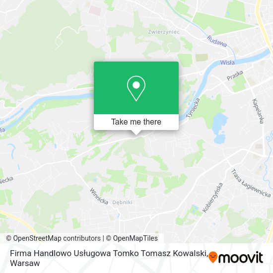 Firma Handlowo Usługowa Tomko Tomasz Kowalski map