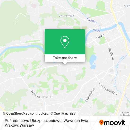 Pośrednictwo Ubezpieczeniowe. Wawrzeń Ewa Kraków map