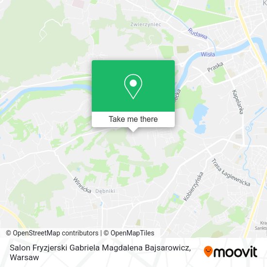 Salon Fryzjerski Gabriela Magdalena Bajsarowicz map