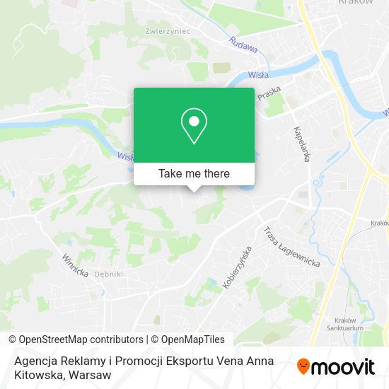 Agencja Reklamy i Promocji Eksportu Vena Anna Kitowska map