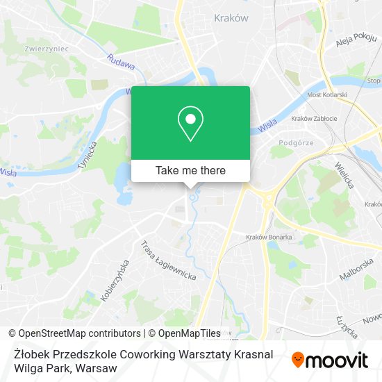 Карта Żłobek Przedszkole Coworking Warsztaty Krasnal Wilga Park