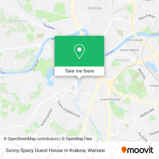 Sunny Spacy Guest House in Krakow map