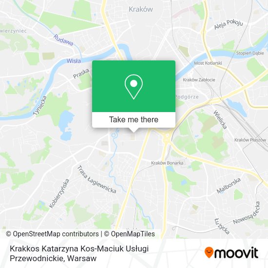 Krakkos Katarzyna Kos-Maciuk Usługi Przewodnickie map