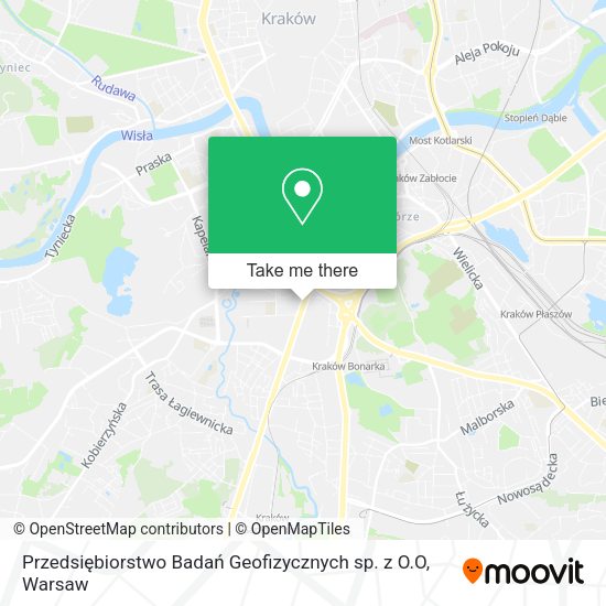 Przedsiębiorstwo Badań Geofizycznych sp. z O.O map