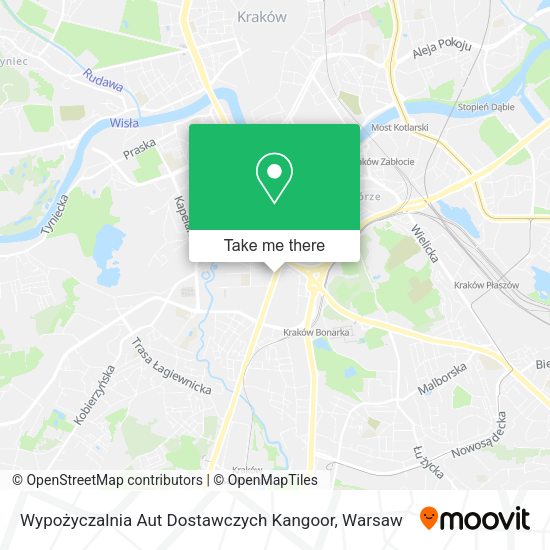 Wypożyczalnia Aut Dostawczych Kangoor map