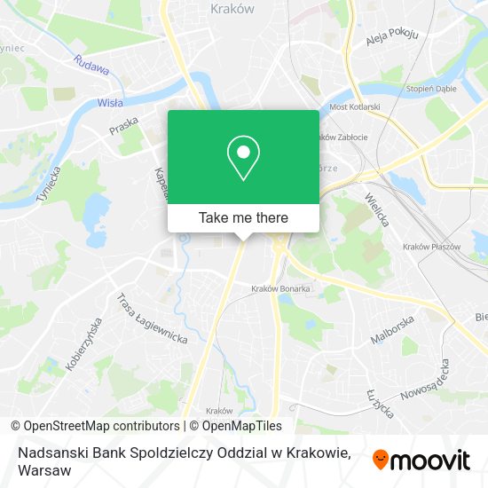 Nadsanski Bank Spoldzielczy Oddzial w Krakowie map