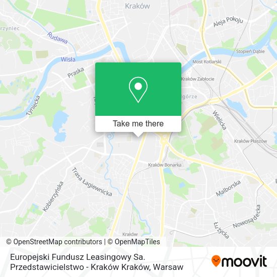 Europejski Fundusz Leasingowy Sa. Przedstawicielstwo - Kraków Kraków map