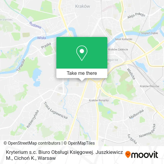 Kryterium s.c. Biuro Obsługi Księgowej. Juszkiewicz M., Cichoń K. map