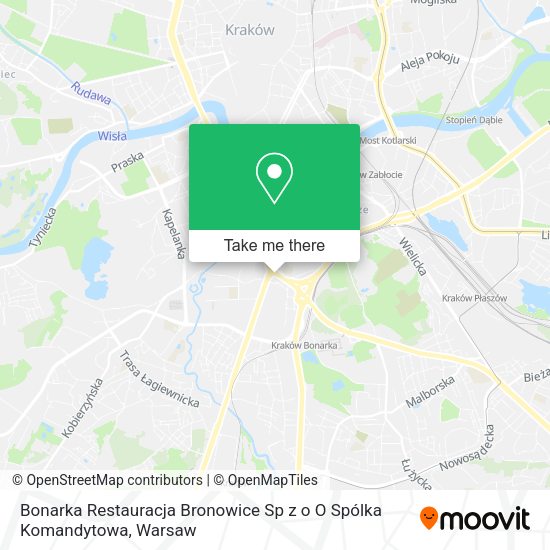 Bonarka Restauracja Bronowice Sp z o O Spólka Komandytowa map