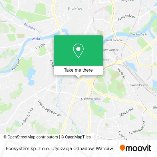 Карта Ecosystem sp. z o.o. Utylizacja Odpadów