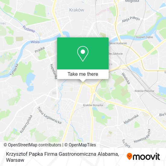 Krzysztof Papka Firma Gastronomiczna Alabama map