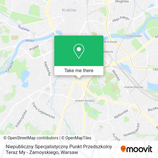 Niepubliczny Specjalistyczny Punkt Przedszkolny Teraz My - Zamoyskiego map