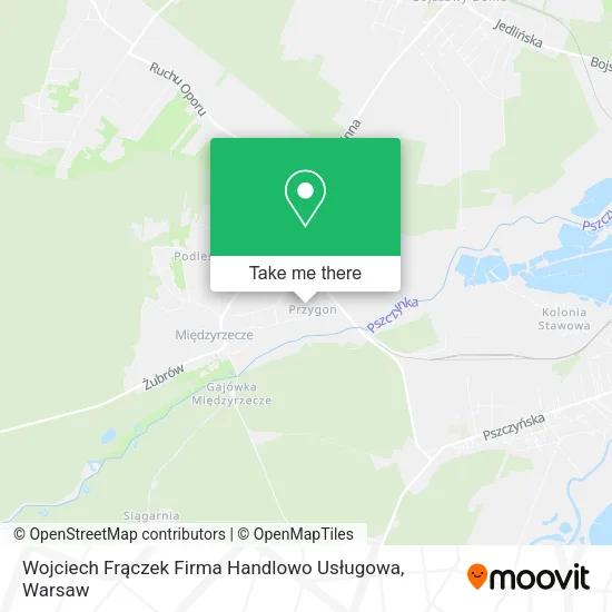 Wojciech Frączek Firma Handlowo Usługowa map