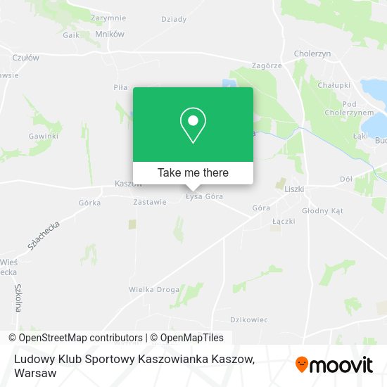 Ludowy Klub Sportowy Kaszowianka Kaszow map