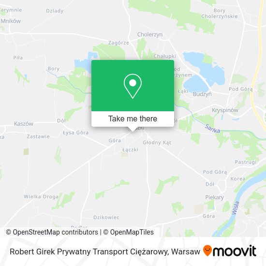 Robert Girek Prywatny Transport Ciężarowy map