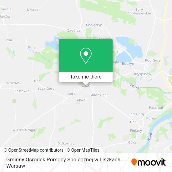 Gminny Osrodek Pomocy Spolecznej w Liszkach map