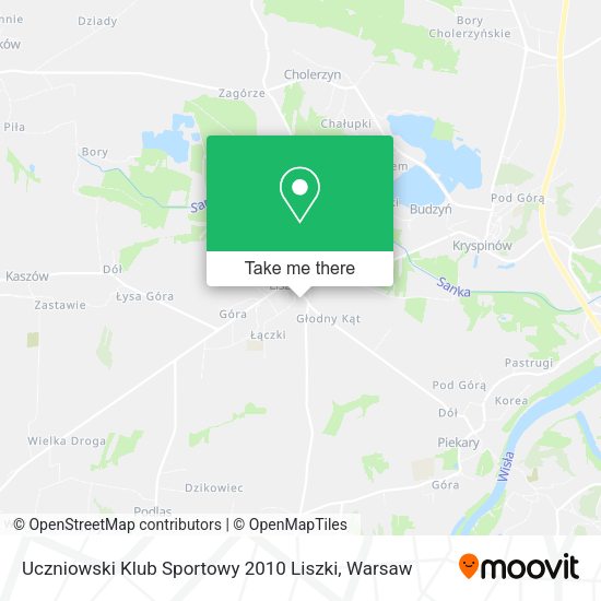 Uczniowski Klub Sportowy 2010 Liszki map