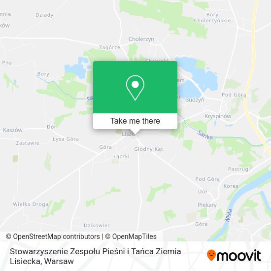 Stowarzyszenie Zespołu Pieśni i Tańca Ziemia Lisiecka map