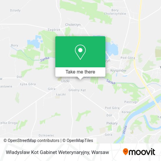 Władysław Kot Gabinet Weterynaryjny map