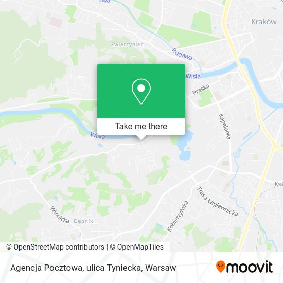 Agencja Pocztowa, ulica Tyniecka map