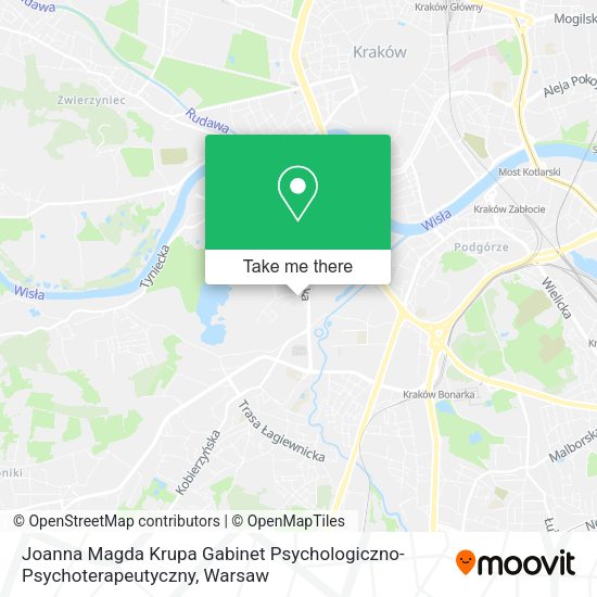 Карта Joanna Magda Krupa Gabinet Psychologiczno-Psychoterapeutyczny