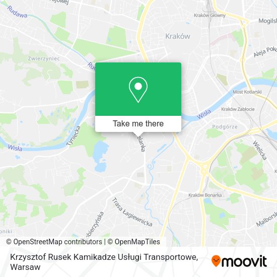 Krzysztof Rusek Kamikadze Usługi Transportowe map