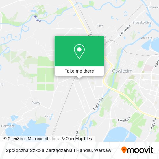 Społeczna Szkoła Zarządzania i Handlu map