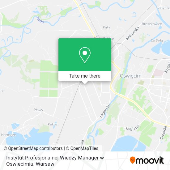 Instytut Profesjonalnej Wiedzy Manager w Oswiecimiu map