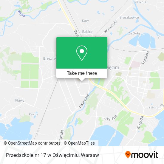 Przedszkole nr 17 w Oświęcimiu map