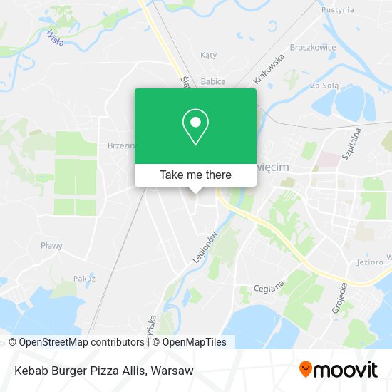 Kebab Burger Pizza Allis map