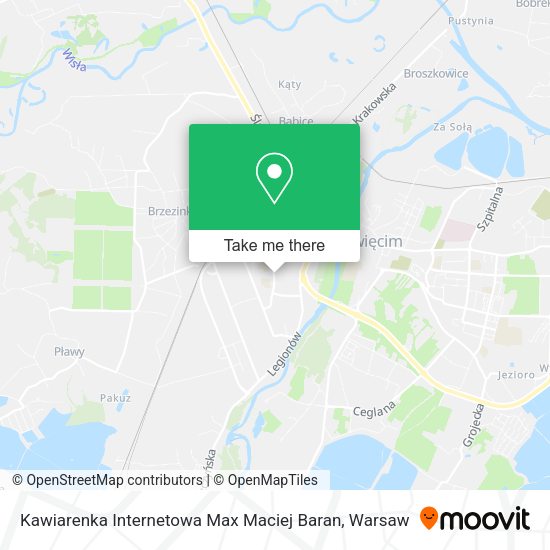 Kawiarenka Internetowa Max Maciej Baran map