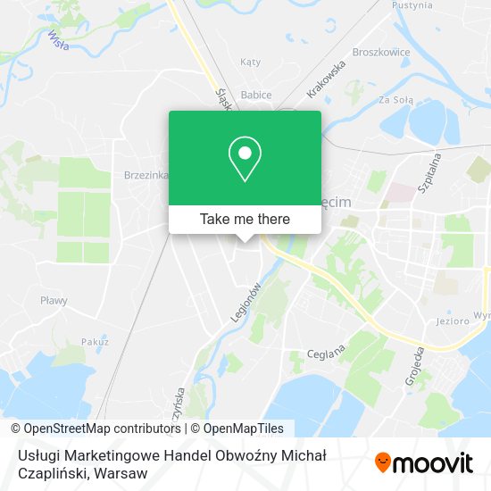 Usługi Marketingowe Handel Obwoźny Michał Czapliński map